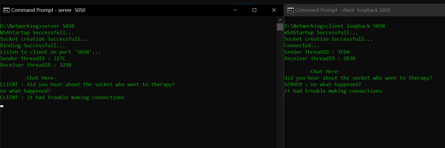 Client-Server Chat Application